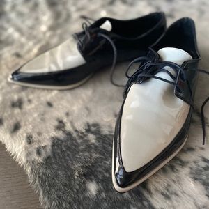 Zara  black and grey loafers